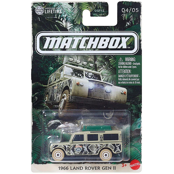 1966 Land Rover Gen II Safari - JCG61 | 04 de 05 | Adventure Guides (GGF12) | Temáticos | Matchbox