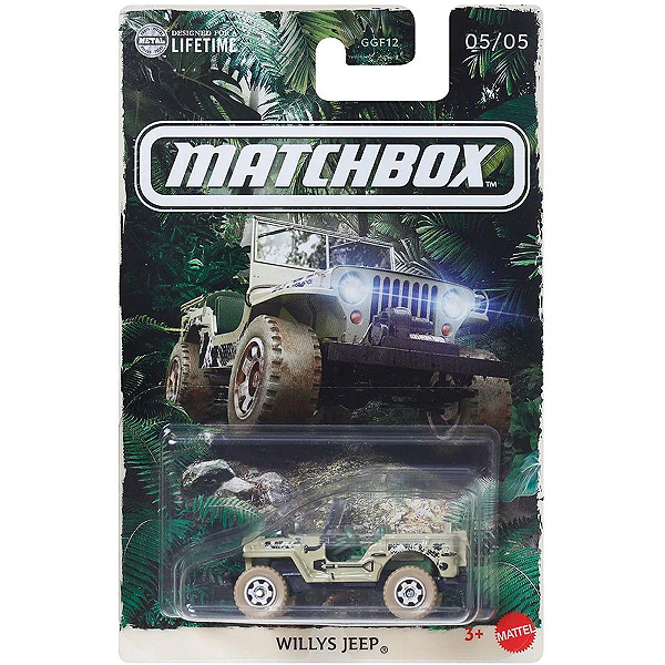 Jeep Willys - JCG62 | 05 de 05 | Adventure Guides (GGF12) | Temáticos | Matchbox