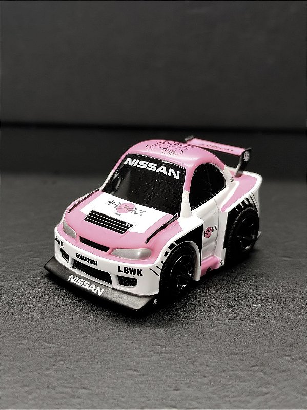 Nissan Silvia (S15) LB-Super Silhouette Auto Finesse SEMA 2023 - QZ00502-BL | Mini GT QUBE CARZ - Nº 006