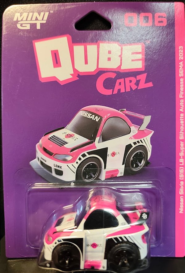 Nissan Silvia (S15) LB-Super Silhouette Auto Finesse SEMA 2023 - QZ00502-BL | Mini GT QUBE CARZ - Nº 006