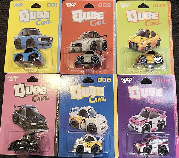 Mini GT QUBE CARZ Mix 1 2026 - Set Completo