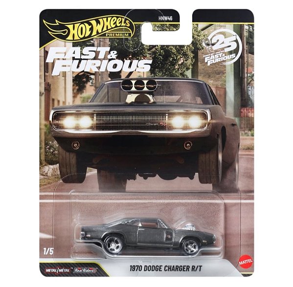 1970 Dodge Charger R/T [CHASE] (The Fast and the Furious) - JHW74 | 01 de 05 | Mix 3 - 2026 | Fast & Furious (HNW46) | Premium | Hot Wheels