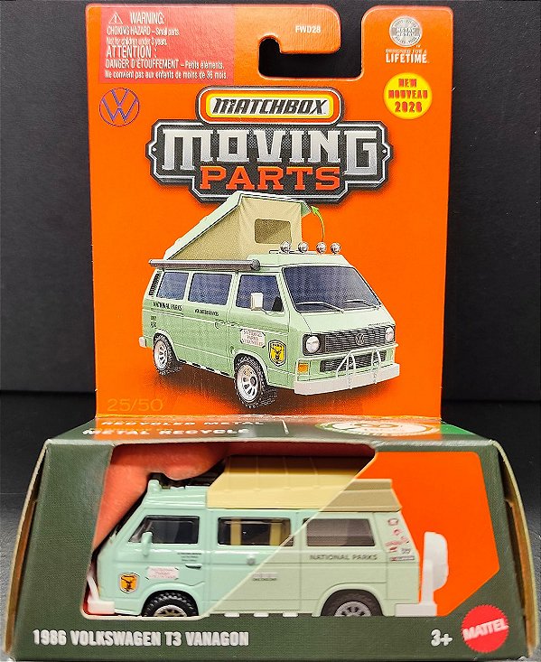 1986 Volkswagen T3 Vanagon - JHV32 | 25 de 50 | Moving Parts 2026 | Matchbox