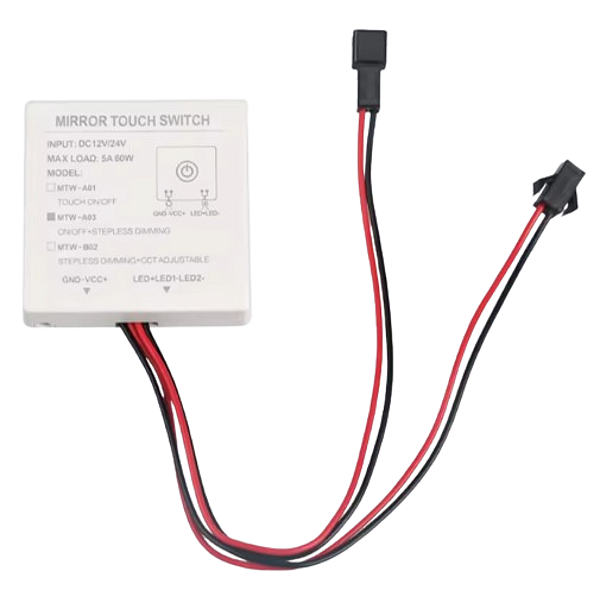 sensor touch para fita de led de 5v a 24v 5a estilo "B" liga desliga dimmer