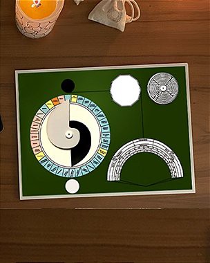 Mesa Radiônica com Folha de Apoio e Pêndulo