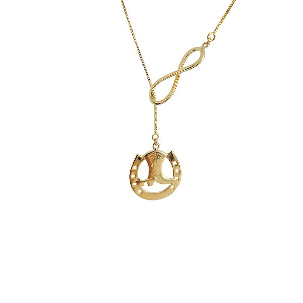 Colar  Bota e Infinito