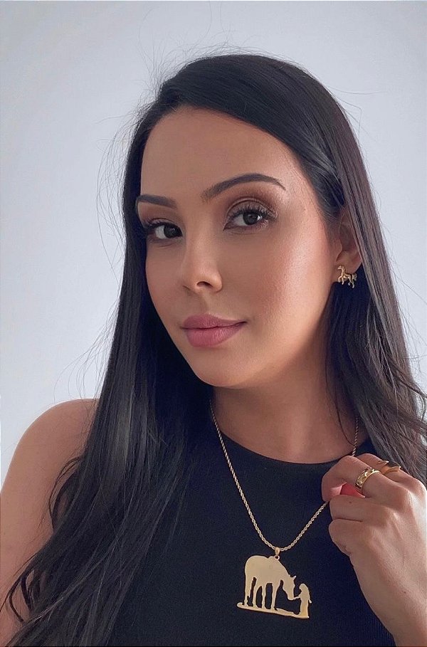 Colar Quarto de milha e Menina Grande