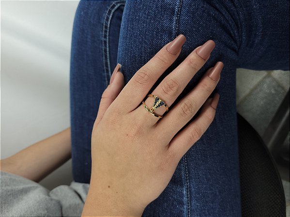 Anel Nossa Senhora Aparecida Vazado