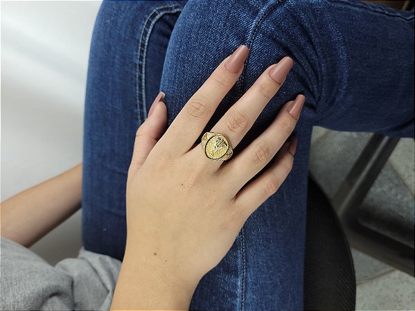 Anel Nossa Senhora sem Pedra