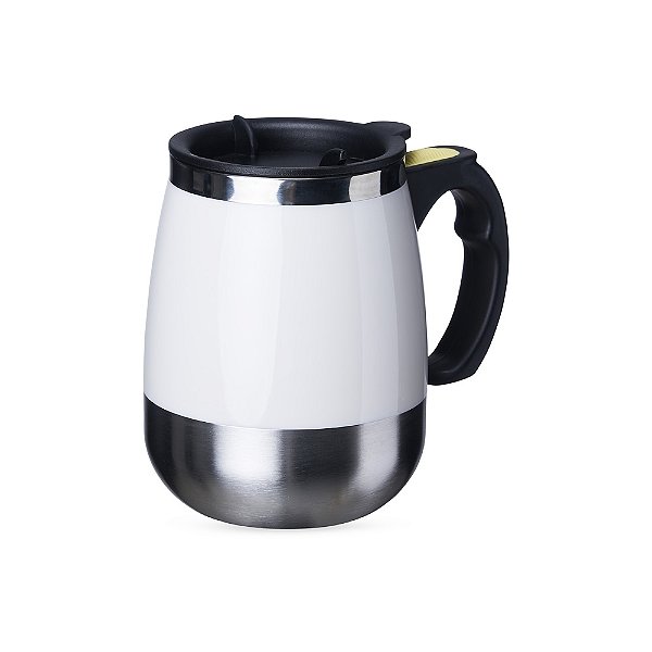 Caneca Inox 350ml com Misturador