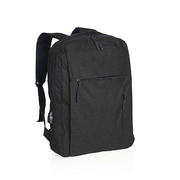 Mochila de Nylon USB 20L com 3 Compartimentos