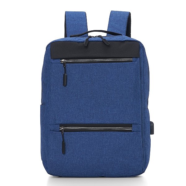 Mochila de Nylon USB 21L com 3 Compartimentos