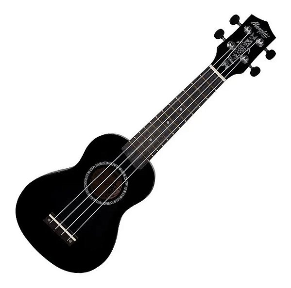 Ukulele Soprano Acústico Memphis Honu Bk