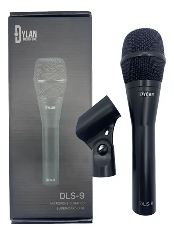 Microfone Dylan DLS-9 Dinâmico Super Cardióide