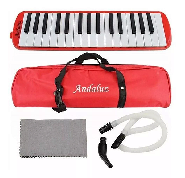 Escaleta Andaluz 32 Teclas Ft32k Vermelha