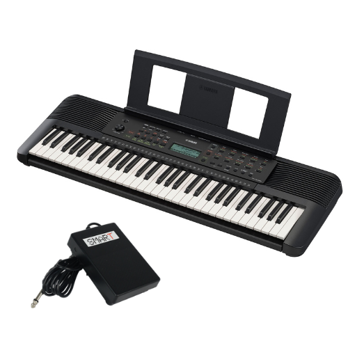 Teclado Yamaha PSR-E283 C/Fonte Original + Brinde Pedal Sustain Smart Smps-01lt