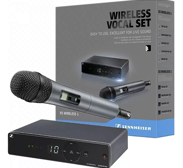 Microfone Sennheiser XSW 1-825 A Sem Fio Vocal Set