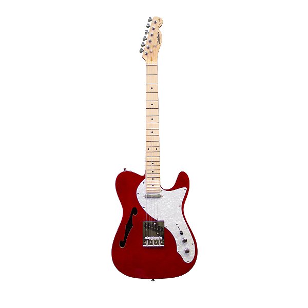 Guitarra Waldman GTE-300 | Tele | Semi-Hollow | Wine Red (WR)