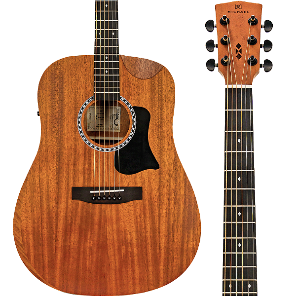 Violão Michael MYSA VMM130 MH Elétrico Com Efeitos