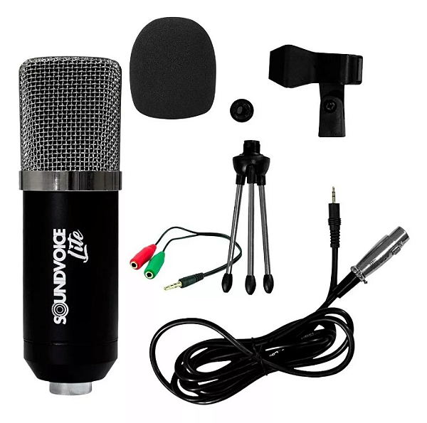 Kit Microfone De Captacao Soundcasting-800 Soundvoice Lite
