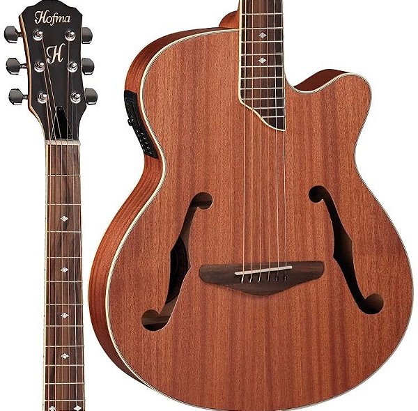 Violão Hofma HMF240 Mini Jumbo Stnt Natural Fosco