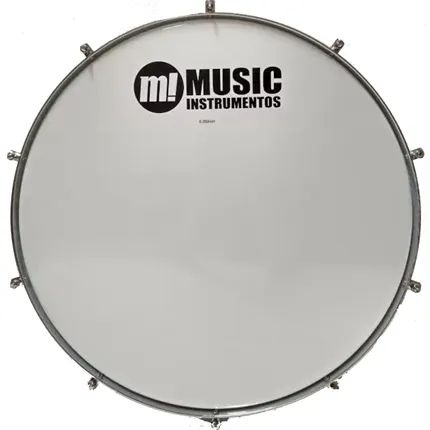 Bumbo Fuzileiro 30x20 PHX Aluminio Aro Bala Percussão