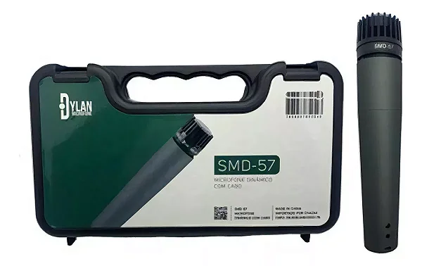 Microfone Dylan Smd-57 Dinâmico P/instrumento Com Cabo