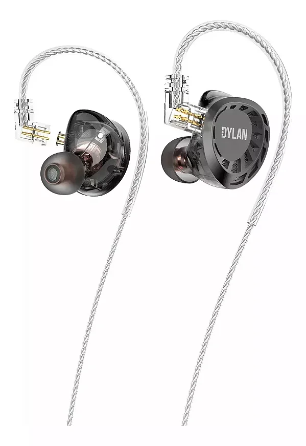 Fone Dde Ouvido Dylan In-ear DE-845 Monitor Palco Cor Cinza