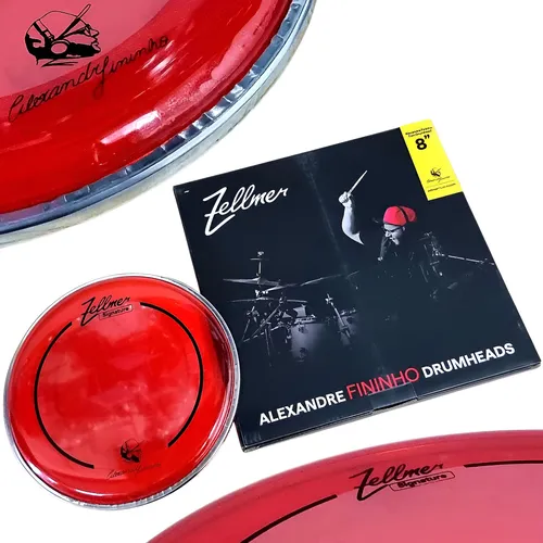 Pele 8'' Zellmer Signature Alexandre Fininho Duplo Filme Vermelho