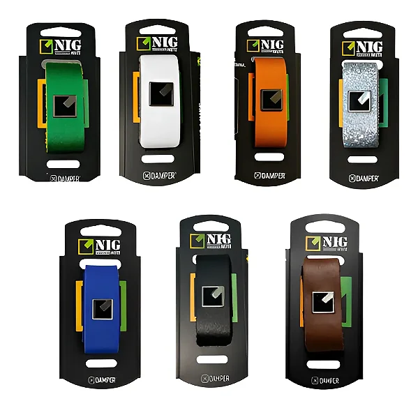 Abafador De Cordas P/guitarra/ Baixo/violão Nig Medio Damper