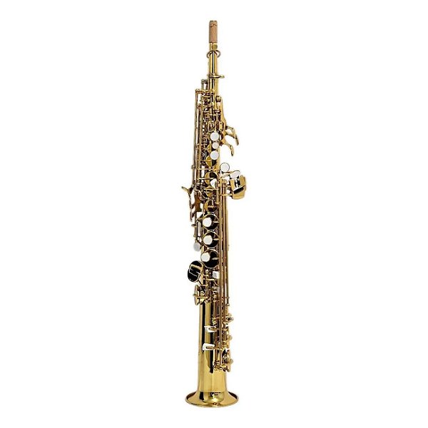 Sax Soprano Zellmer ZSS-600L Bb Laqueado Completo com Case e Acessórios