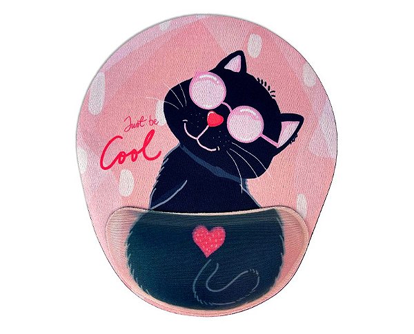 Mousepad Ergonômico Confort Fun Reliza - Gato