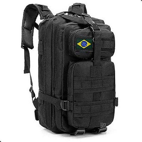 Mochila assault preta Cool Walker 30L