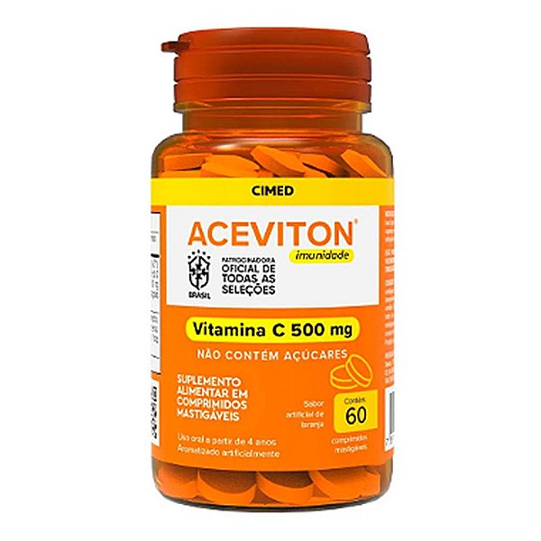 Vitamina C -  Aceviton (60 comprimidos mastigáveis)