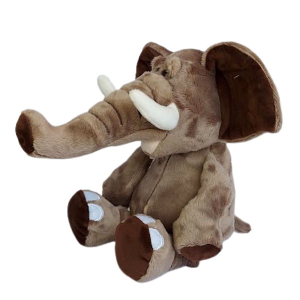 Elefante de Pelúcia Safari 38cm Elefantinho Nicho Fofy Toys