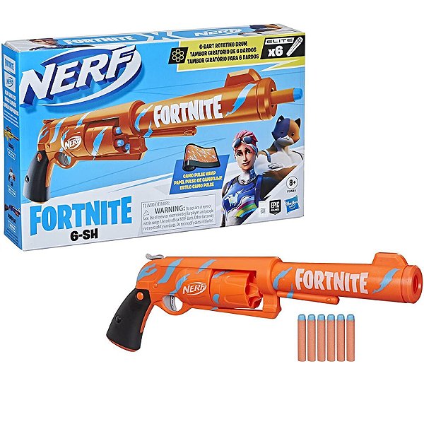 Nerf Fortnite 6 Sh Lançador de Dardos Hasbro F2684