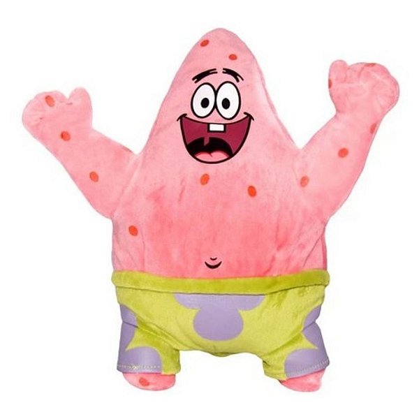 Pelúcia Patrick Bob Esponja - Antialérgico Bbr Toys