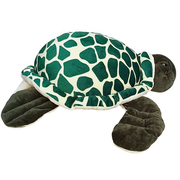 Tartaruga de Pelúcia Verde Realista Marinha Grande 40cm