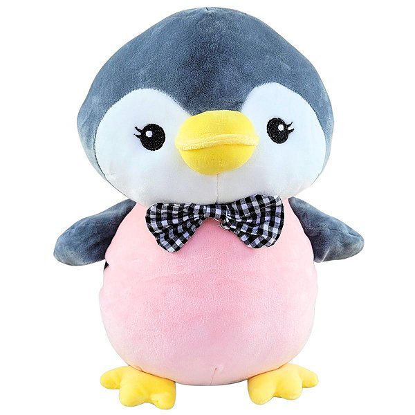 Pinguim De Pelúcia 30cm Antialérgico Fofinho Plush