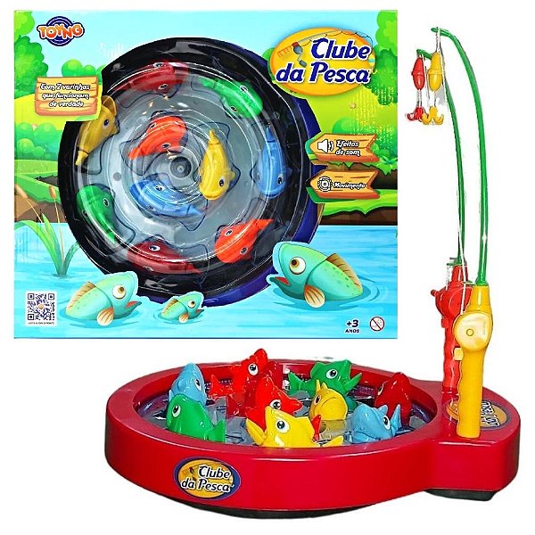 Brinquedo Pesca Peixe Clube De Pesca Pescaria Com Som Toyng