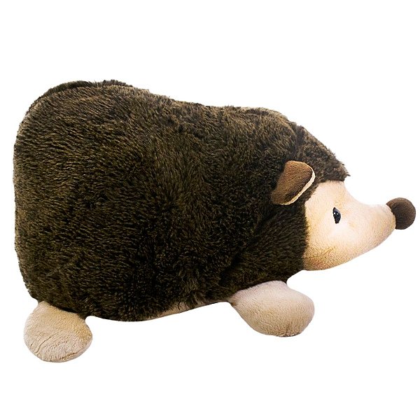 Ouriço de Pelúcia Grande Porco Espinho Marrom Antialérgico