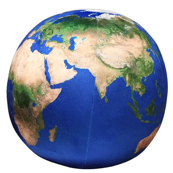 Planeta Terra de Pelúcia Globo Terrestre Plush Luxo Almofada