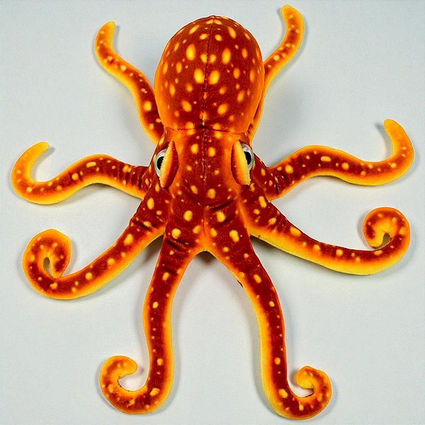 Polvo de Pelúcia Realista Octopus 36cm Macio Plush Mar