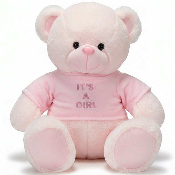 Urso de Pelúcia Revelação Boy Azul Girl Rosa Chá de Bebê