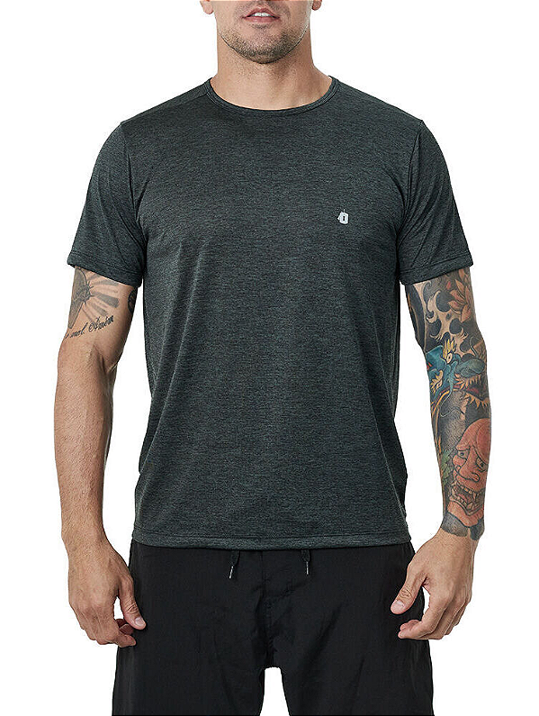 CAMISETA INVICTUS ACTION VERDE MESCLA