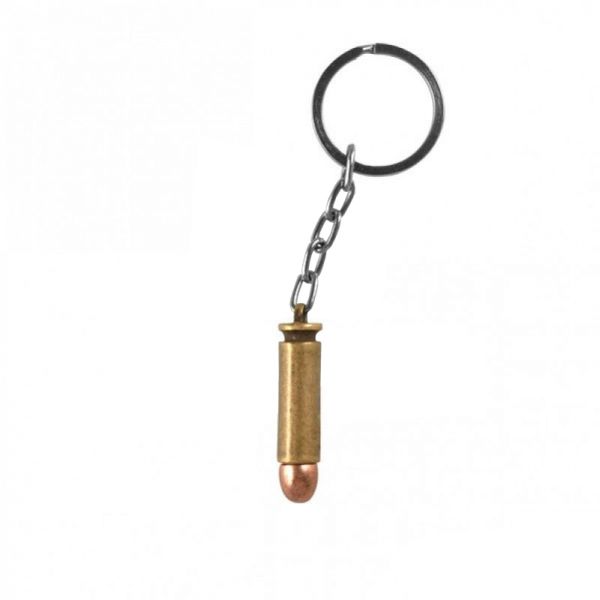 CHAVEIRO PROJETIL MUNIÇÃO .38 DOURADO