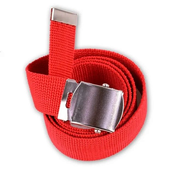 CINTO LISO VERMELHO S/ FIVELA