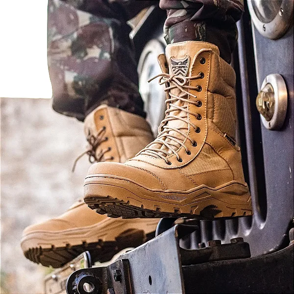 COTURNO SELVA NOBUCK COYOTE - ACERO SEM ZIPER