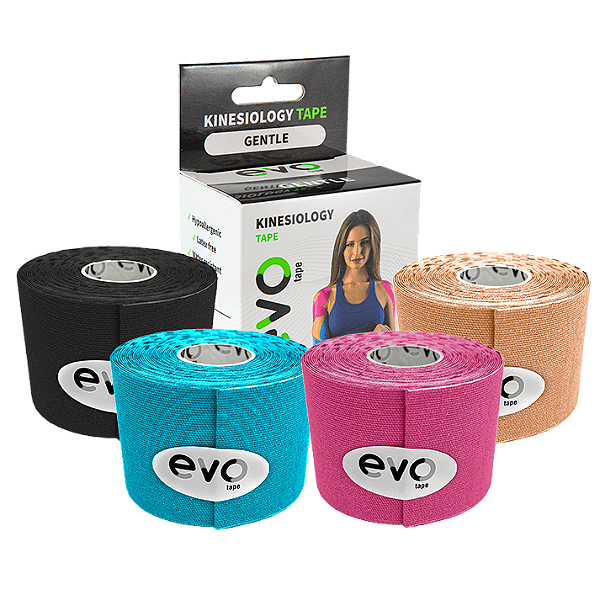 Bandagem Adesiva Funcional Evo Tape Sport Kinesiology – Bege- 5 cm X 5 metros