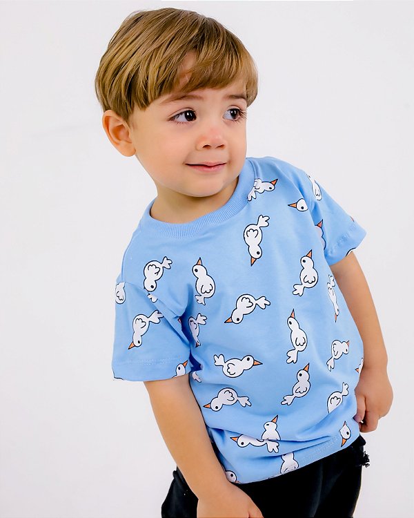 CAMISETA ESTAMPADA INFANTIL MASCULINO - DUCK